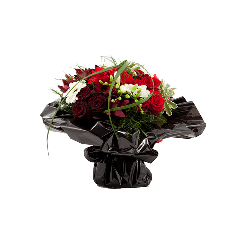Bouquet de Rosas Composto por Gerberas, Hypericum, Freesias - FILLIN