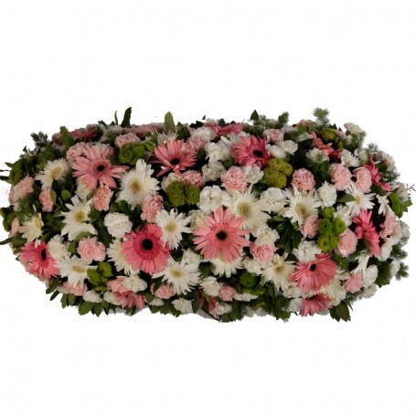 Palma Fúnebre para Funeral com Flores Naturais Variadas - N